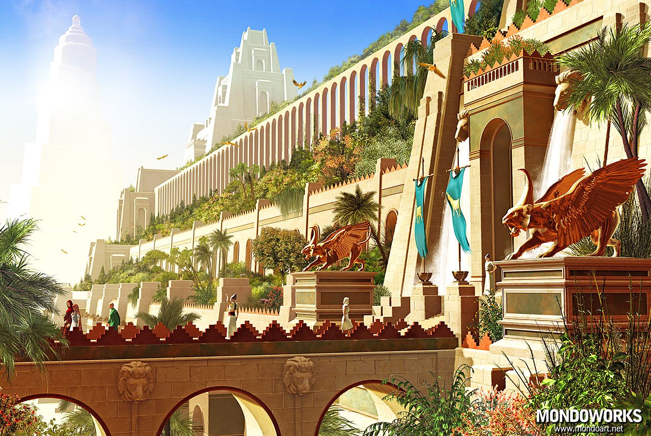 7 Ancient Wonders Of The World Hanging Gardens Of Babylon